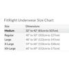 Medline FitRight Ultra Adult Briefs Size Chart
