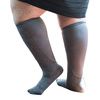 Xpandasox Plus Size/Wide Calf Brocade Cotton Blend Knee High Compression Socks