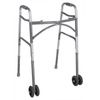 Drive Bariatric Aluminum Two Button Folding Walker With Wheels