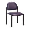 Clinton Black Frame Side Chair with Wall Guard and No Arms