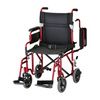 Nova Medical 19 Inches Lightweight Transport Chair With Detachable Desk Arm And Swing Away Footrests