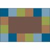 Childrens Factory Grid Border Rugs