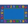 Childrens Factory Border Alphabet Scramble Educational Rugs