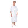 Standard Patient Gown With Tie Back-White Print