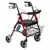 ITA-MED Four Wheel Aluminum Rollator With Loop Brakes and Curved Backrest