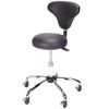 Everyway4all Round Stool With Flat-Curved Top And Contoured Back Rest