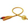 PECO Medical Two-Way Silicone Elastomer Coated Foley Catheter - 30cc Balloon Capacity