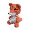 Mirage Knit Knacks Kit the Fox Organic Cotton Small Dog Toy