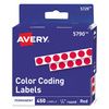 Avery Handwrite-Only Self-Adhesive Removable Round Color-Coding Labels in Dispensers