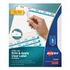 Avery Print & Apply Index Maker Clear Label Dividers with Easy Apply Printable Label Strip and White Tabs - AVE11490