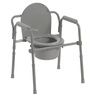 Drive Competitive Edge Line Folding Bariatric Steel Commode