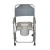 Drive Knock Down Aluminum Shower And Commode Chair With Casters