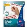 Avery Print & Apply Index Maker Clear Label Dividers with Easy Apply Printable Label Strip and White Tabs - AVE11491