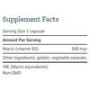 Life Extension Niacin Vitamin B3 - Supplement Facts