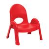 Childrens Factory Angeles Value Stack Seven Inch High Child Chair - Candy Apple Red