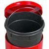 Small Round Waste Receptacle - Plastic Inner Bucket With Handle