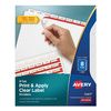 Avery Print & Apply Index Maker Clear Label Dividers with Easy Apply Printable Label Strip and White Tabs