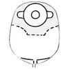 Nu-Hope Convex Round Post-Operative Mid-Size Urinary Pouch with Flutter Valve