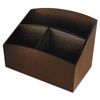 Artistic Eco-Friendly Bamboo Curves Desk Organizer