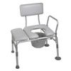 Drive Knock Down Combination Padded Transfer Bench and Commode