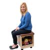 Childrens Factory Angeles Mobile Teachers Stool With Storage