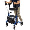 Vive Mobility Upright Rollator Walker - Blue