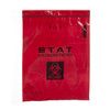 Inteplast Red Reclosable Bag with Stat and Biohazard Warning