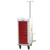 Harloff MR Conditional Narrow Seven Drawer Emergency Cart  Speciality Package