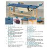 Flat Top Style Line Straight Line Treatment Table - Optional Accessories