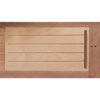 Oakwork Clinician Premiere Electric-Hydraulic Flat Top- One Piece Slotted Wood Door with Natural Finish