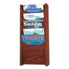 Safco Solid Wood Wall-Mount Literature Display Rack