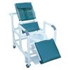 MJM International Reclining Shower Chair with Sliding Footrest