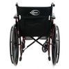 Back View of Karman Healthcare LT-770Q Red Streak Lightweight Compact Wheelchair