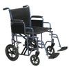 Drive Bariatric Steel Transport Chair With Swing-Away Footrests