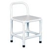 Duralife Shower Chair With Fixed Legs And Perforated Plastic Seat