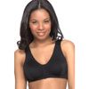 QT Intimates Bra With Straps In Front - Black