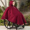 CareActive Wheelchair Winter Poncho - Burgundy Color