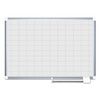 MasterVision Gridded Magnetic Steel Dry Erase Planning Board- 5