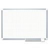 MasterVision Gridded Magnetic Steel Dry Erase Planning Board- 4