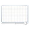 MasterVision Gridded Magnetic Steel Dry Erase Planning Board- 3