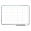 MasterVision Gridded Magnetic Steel Dry Erase Planning Board- 1