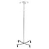 Drive Economy IV Pole with Four Legs and Removable Top - 4-Hook, Chrome
