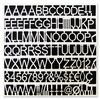 MasterVision White Plastic Set of Letters, Numbers & Symbols