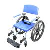 Healthline EZee Life Non-Tilt 22-Inch Seat Aluminum Rehab Shower Commode Chair - Wheelchai Wheels