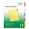 Office Essentials Plastic Insertable Dividers