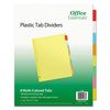 Office Essentials Plastic Insertable Dividers