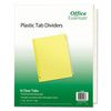Office Essentials Plastic Insertable Dividers