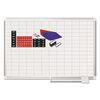 MasterVision Gridded Magnetic Steel Dry Erase Planning Board- 8