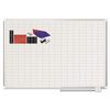 MasterVision Gridded Magnetic Steel Dry Erase Planning Board- 6
