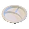 B&L Partitioned Scoop Dinner Plate